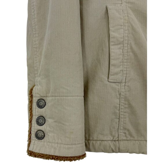 Y2K Old Navy Corduroy Sherpa Lined Jacket Coat Vintage Gorpcore Utility S - Picture 15 of 16